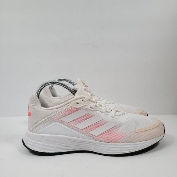 Adidas Duramo SL Shoes - Adidas Duramo SL Women's White Pink Sneakers FW3222 US Size 8